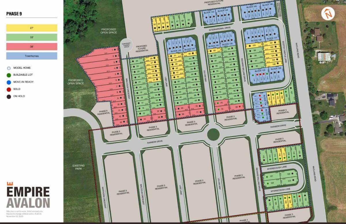 new homes in caledonia
